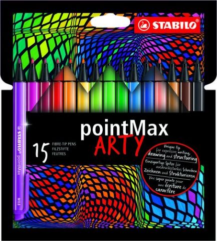 ROTULADOR FIBRA STABILO POINTMAX ARTY LINE ESTUCHE