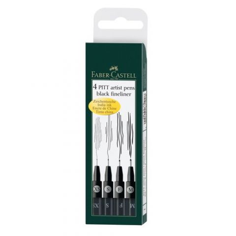ROTULADOR FIBRA FABER-CASTELL PITT ARTIST PENS NEG