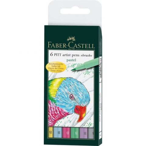 ROTULADOR FIBRA FABER-CASTELL PITT PINCEL BOLSA de