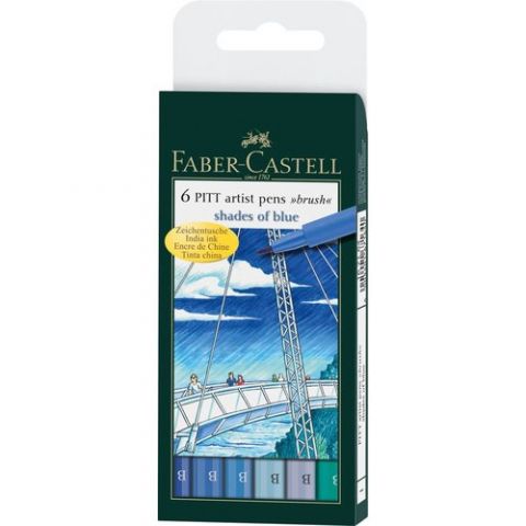 ROTULADOR FIBRA FABER-CASTELL PITT PINCEL BOLSA de