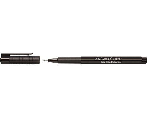 ROTULADOR FIBRA FABER-CASTELL BROADPEN NEGRO