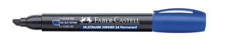 MARCADOR PERMANENTE FABER-CASTELL C/CLIP BISELADO
