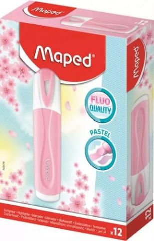 MARCADOR FLUOR MAPED FLUO PEPS CLASSIC PASTEL ROSA
