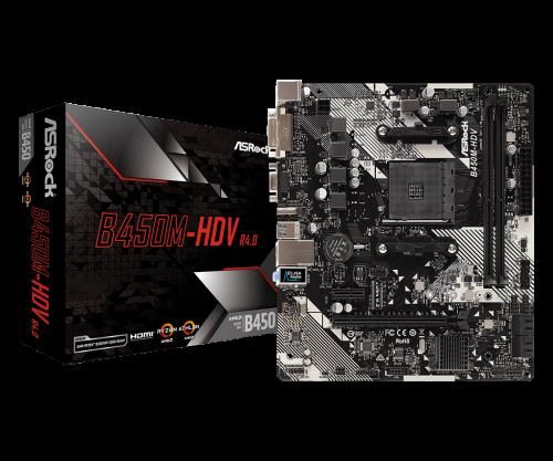 Asrock B450M-HDV R4.0 Zócalo AM4 Micro ATX AMD B45