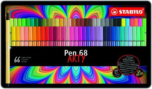 ROTULADOR FIBRA STABILO PEN 68 ARTY LINE ESTUCHE M