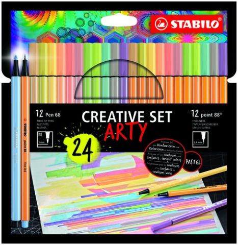 ROTULADOR FIBRA STABILO PEN 68/POINT 88 ARTY LINE