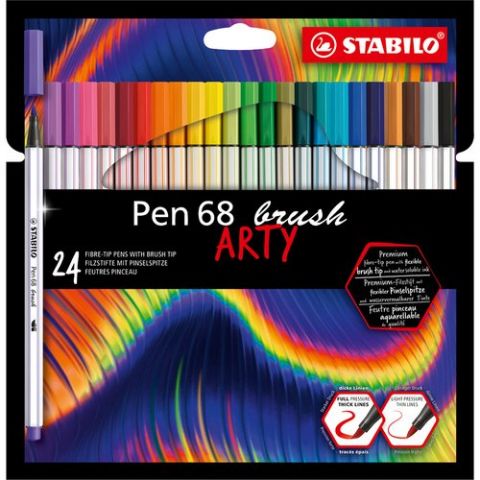 ROTULADOR FIBRA STABILO PEN BRUSH ARTY LINE PUNTA