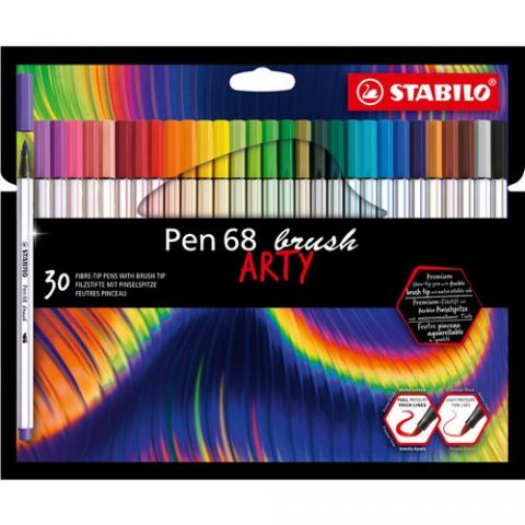 ROTULADOR FIBRA STABILO PEN BRUSH ARTY LINE PUNTA