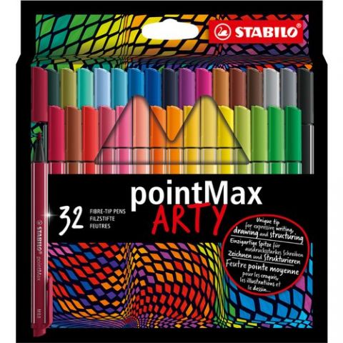 ROTULADOR FIBRA STABILO POINTMAX ARTY LINE ESTUCHE