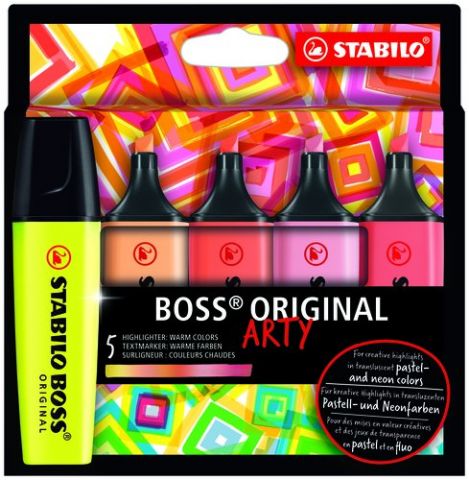 ROTUL. FLUOR. BOSS ARTY LINE CALIDO E/5