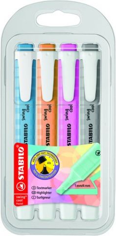 MARCADOR FLUOR STABILO SWING COOL PASTEL (112, 125