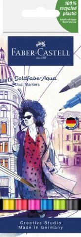 ROTULADORES ACUARELABLES FABER-CASTELL GOLDFABER A