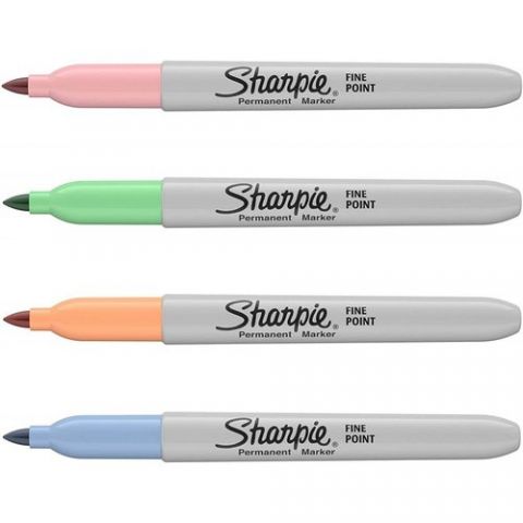 ROTULADOR PERMANENTE SHARPIE FINE SURTIDO PASTEL B