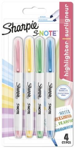 MARCADOR SHARPIE S NOTE BISELADO SURTIDO BLISTER d