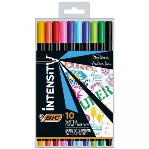 ROTULADOR BIC INTENSITY FINE BLISTER DE 10