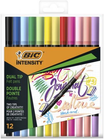 ROTULADOR BIC INTENSITY PASTEL BLISTER DE 12