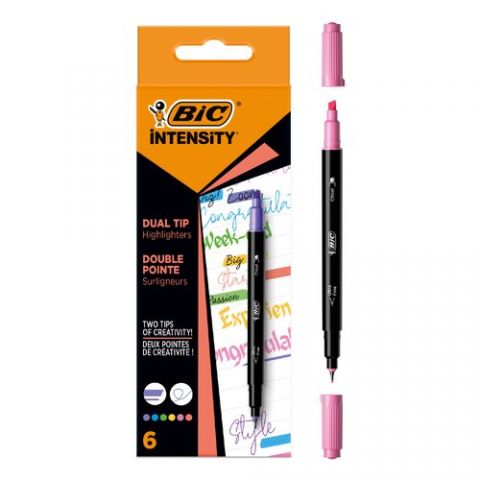 ROTULADOR BIC INTENSITY HIGHLIGHTER BLISTER DE 6