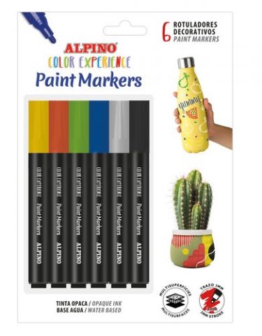 ROTUL.ALPINO PAINT MARKER BLISTER de 6
(COLORES BA