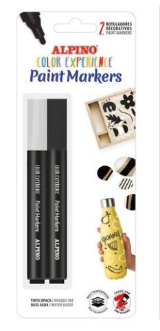 ROTUL.ALPINO PAINT MARKER BLISTER de 2
(BLANCO Y N