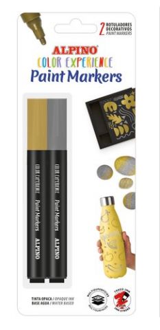 ROTUL.ALPINO PAINT MARKER BLISTER de 2
(ORO Y PLAT