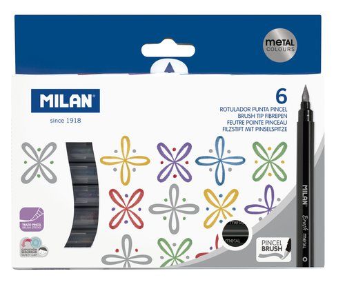 ROTUL. MILAN PUNTA PINCEL CAJA 6 MET
