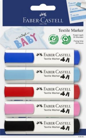 MARCADOR TEXTIL FABER CASTELL (ESPECIAL ROPA) BABY