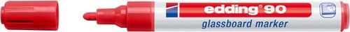 MARCADOR PIZARRA CRISTAL EDDING 90 CONICO ROJO