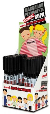 MARCADOR TEXTIL UNI-BALL SUPER INK (ESPECIAL ROPA)