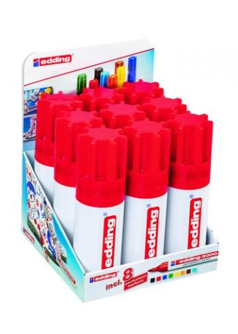MARCADOR PERMANENTE EDDING 3000 CONICO PORTATODO M