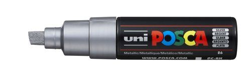 ROTUL.UNI-POSCA PC-8K  PLATA METALICO
