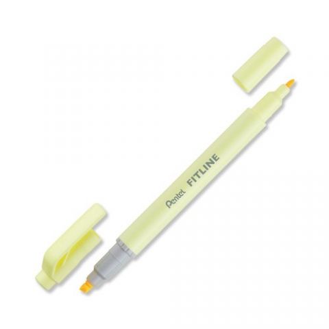 MARCADOR FLUOR PENTEL DOBLE PUNTA AMARILLO PASTEL