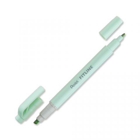 MARCADOR FLUOR PENTEL DOBLE PUNTA VERDE PASTEL