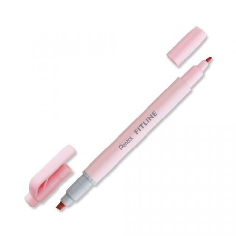 MARCADOR FLUOR PENTEL DOBLE PUNTA ROSA PASTEL