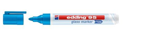 MARCADOR  EDDING 95 PARA CRISTAL AZUL CLARO