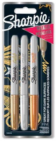 ROTULADOR PERMANENTE SHARPIE METALLIC F BLISTER DE