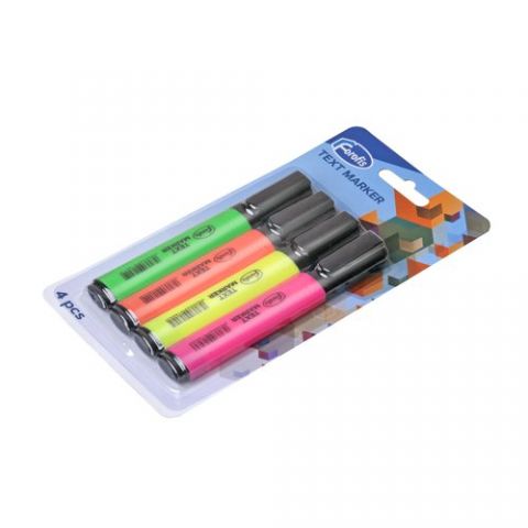 MARCADOR FLUOR FOROFIS ESTUCHE de 4 SURTIDOS