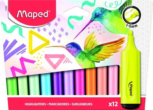 MARCADOR FLUOR MAPED SLEEVE DISTINTOS EFECTOS PACK