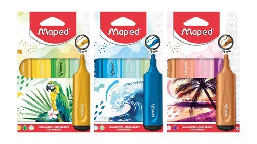 MARCADOR FLUOR MAPED PACK DE 4 COLORES SURTIDOS EX