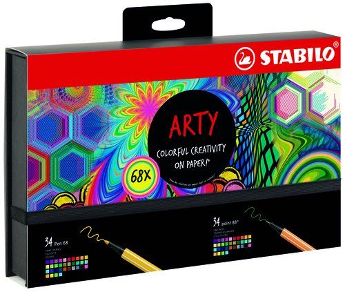 ROTULADOR FIBRA STABILO PEN 68/POINT 88 ARTY LINE