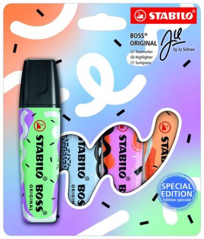 MARCADOR FLUOR STABILO BOSS 70 BY JU SCHNEE PASTEL