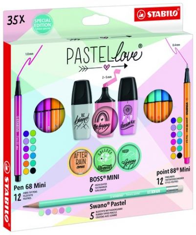 ROTULADOR FIBRA STABILO MINI PEN 68&POINT 88&BOSS&