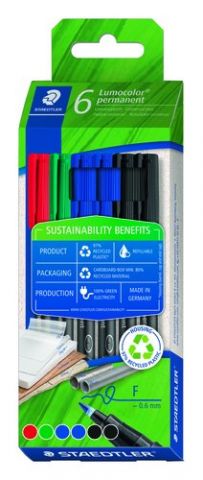 ROTULADOR PERMANENTE STAEDTLER 318 ECO LUMOCOLOR (