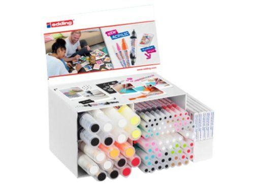 MARCADOR ACRYLIC EDDING SURTIDO EXPOSITOR de 90 SU