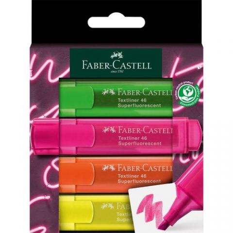 MARCADOR FLUOR FABER-CASTELL TEXTLINER 46 estuche