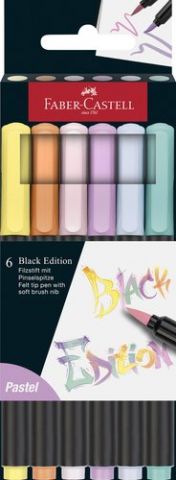 ROTULADOR FIBRA FABER-CASTELL BLACK EDITION PINCEL