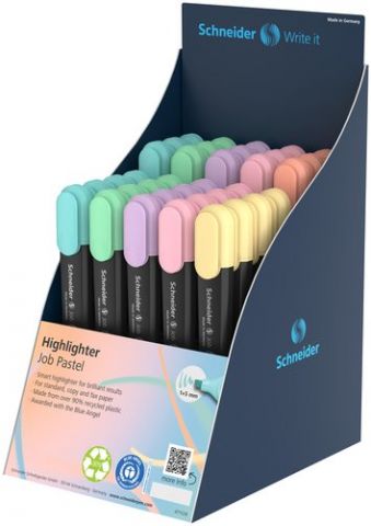 MARCADOR FLUOR SCHNEIDER JOB PASTEL SURTIDO EXPOSI