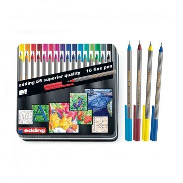 ROTULADOR FIBRA EDDING   55 FINELINER ESTUCHE de M