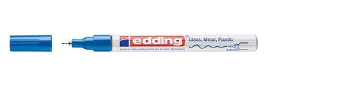 MARCADOR T.OPACA PERM. EDDING  780 CONICO AZUL
