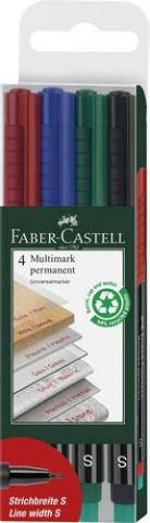 ROTULADOR PERMANENTE FABER-CASTELL MULTIMARK S BOL