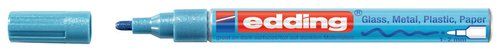 MARCADOR T.OPACA PERM. EDDING  751 CONICO AZUL CLA